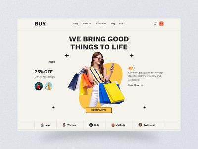 E-commerce Website UI ( Header Only) design graphic design ui uidesign ux ux design