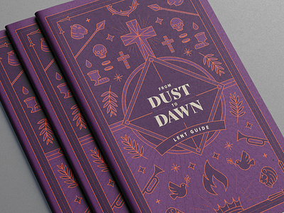 Lent Guide (Devotional) bible book booklet church design devotional graphic design icons illustration layout lent linework print
