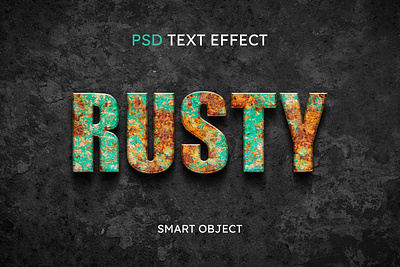 Rusty Effect for Text and Photo rusty effect