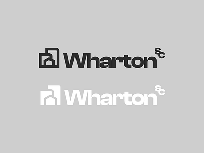 Wharton SC Logo brand branding construction graphic design illustration logo vector