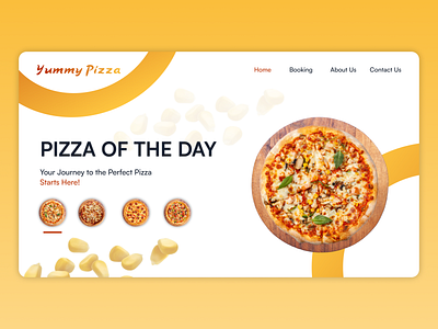 Yummy Pizza | 3D Carousel Single Product Landing Page digital showcase.