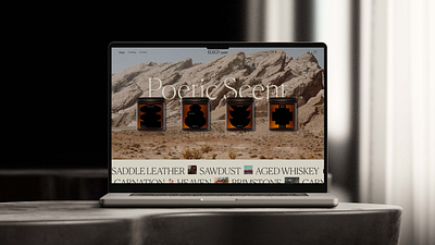 Homepage Exploration for Elegy Scent ui ux