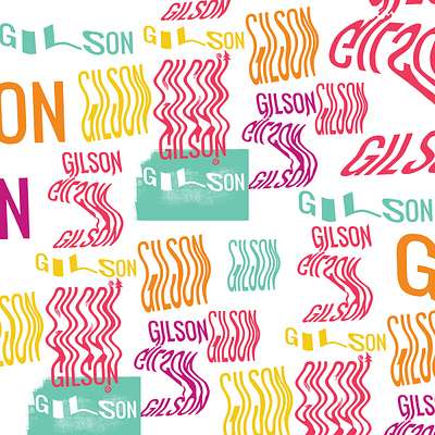 Gilson type play color colorful copier experiment experimentation fun gilson photocopier photocopy snow snowboarding texture type typography wave wavy