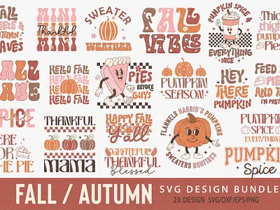 Fall SVG PNG Bundle poster