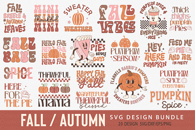 Fall SVG PNG Bundle poster