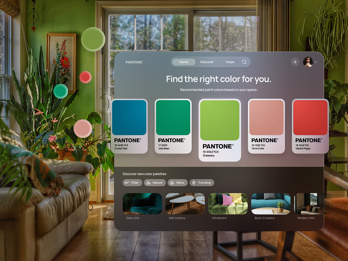 Paint Color Matching App Concept for Vision OS by Gareth Johnson on