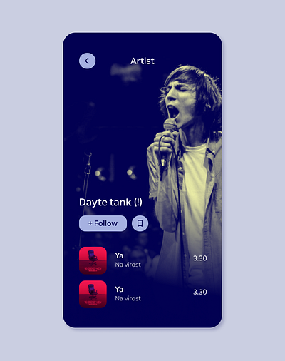 Music player. Daily UI #009 app design player ui vector