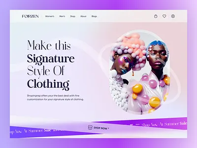 Forizen-Fashion Website awe e commerce ecommerce ecommerce landing page ecommerce website fashion fashion landing page fashion website web website