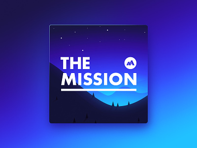 The Mission — Podcast Art b2b podcast branding illustration podcast art podcast artwork podcast cover
