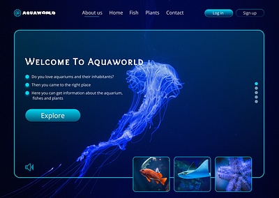 AquaWorld adobe photoshop adobe xd app branding design figma graphic design illustration illustrator logo mobile motion graphics ui ux website
