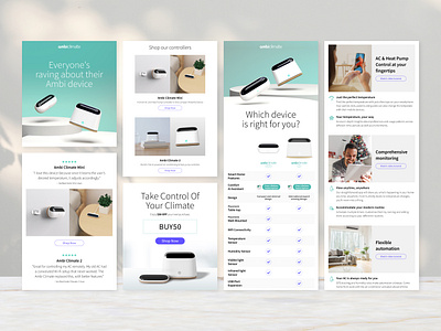Email Welcome Series for Ambi Climate design digital email email design ui ui design