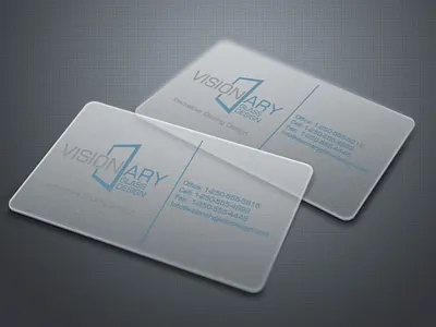 Business Card Design: Visionary, Victoria BC branding business card design graphic design jesse ladret logo malcontent creative print typeography vancouver island victoria bc