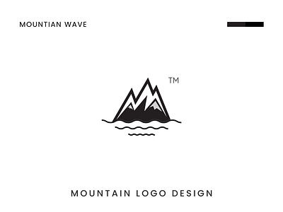 Mountain logo design । Mountain wave minimalist logo design best logo design creative logo design dribbbledesign logo logo idea logo inspiration logoconcept logoexploration logotype minimal logo minimalist logo monogram logo mount mountain mountain logo design negative space symboldesign typography logo wave