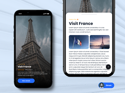 World Tour App Concept tourism travel ui design