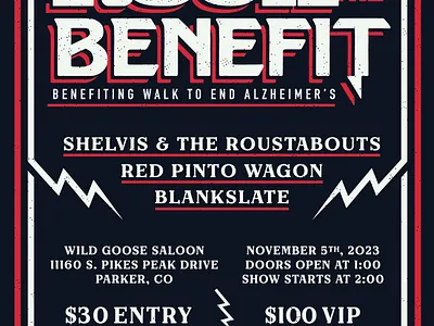 Rock The Benefit - Poster Concept 2 benefit design flat graphic design poster rock simple vector