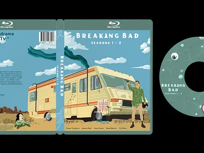 Breaking Bad Blu Ray Cover and CD design graphic design illustration vector
