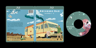 Breaking Bad Blu Ray Cover and CD design graphic design illustration vector