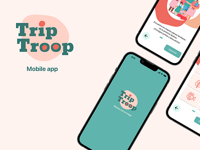Trip Troop app children family mobile ui ui design ux design