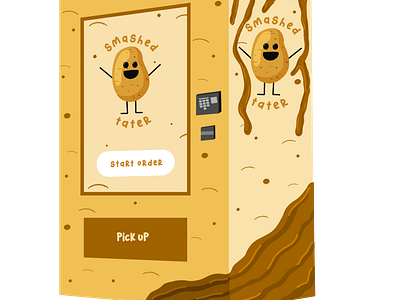 Smashed Tater - Vending Machine app branding design graphic design illustration logo typography ui ux vector