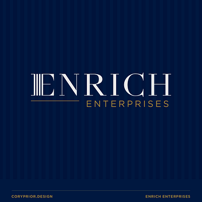 Enrich Enterprises adobe illustrator brand guidelines brand identity branding contemporary style design flat design graphic design logo minimal minimalism social media design typography word mark