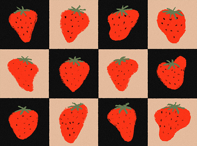 Strawberry Study branding design graphic design illustration logo typography vector