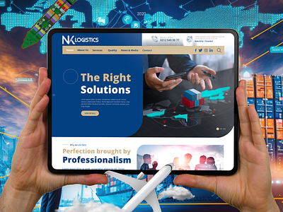 NK Logistic Web Design landingpage ui uidesign ux webdesign