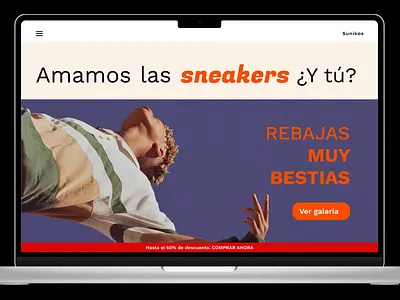 Sunikas figma prototype sneakers ui design ux design web web design