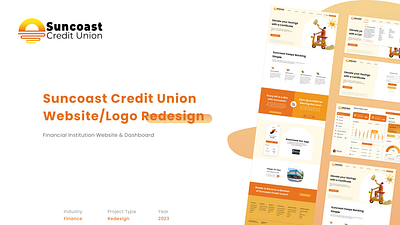 Suncoast Credit Union Redesign bank branding credit union layout logo redesign ui webpage