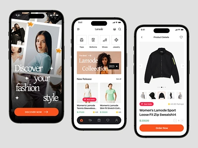 Lamode - Fashion Store Mobile App 👕 app brand clean fashion fashion app fashion desin marketplace mobile mobile app online store online store commerce platform pr produc shop store app streetwear style stylish ui