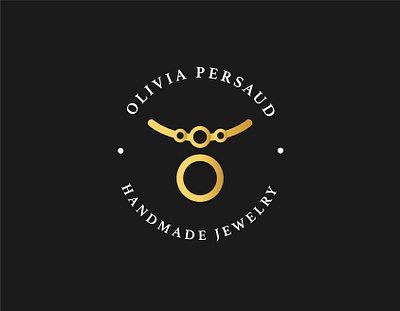 Olivia Persaud Logo bahamas bahamian designer black brand identity branding design gold graphic design handmade icon illustration jewelry jewelry brand identity jewelry branding jewelry logo logo