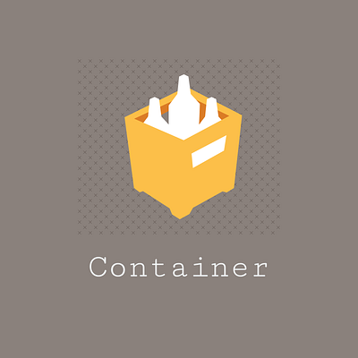 Small Container Illustration graphic design illustration vector