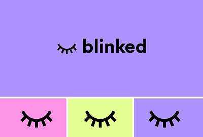 Blinked | Logo design branding graphic design logo