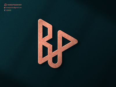 Monogram BP or BUP Logo Design awesome branding dedsigner design design logo dubai graphic design icon letter lettering logo logos minimal monogram newyork