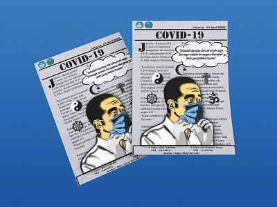 Flyer Covid-19 Warning branding covid 19 design flyer design graphic design illustration poster design