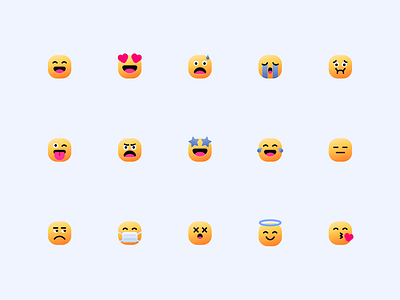 Emoji Set app icons character design emoji emoji set emojis emotional flat icons graphic design icon icon pack icondesign iconin iconography iconpack icons iconset illustration line icons vector