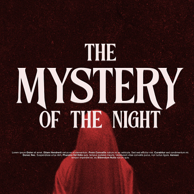 Mystery of The Night brand branding creepy design display font font fonts graphic design halloween happy halloween horror horror font logo logotype movie new font poster scary spooky typography