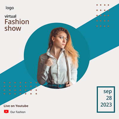 social media ad post for fashion design with blue and brown ads blue design fashion post social media ui youtube