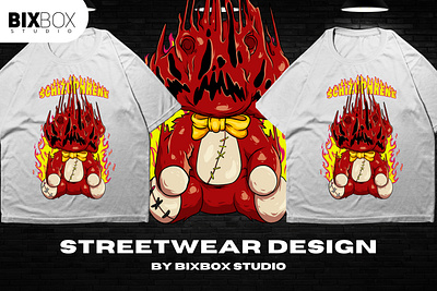 Streetwear Design for T-Shirt and Clothing - Schizophrene cartoon character fashion design graphic design illustration streetwear design tshirt design