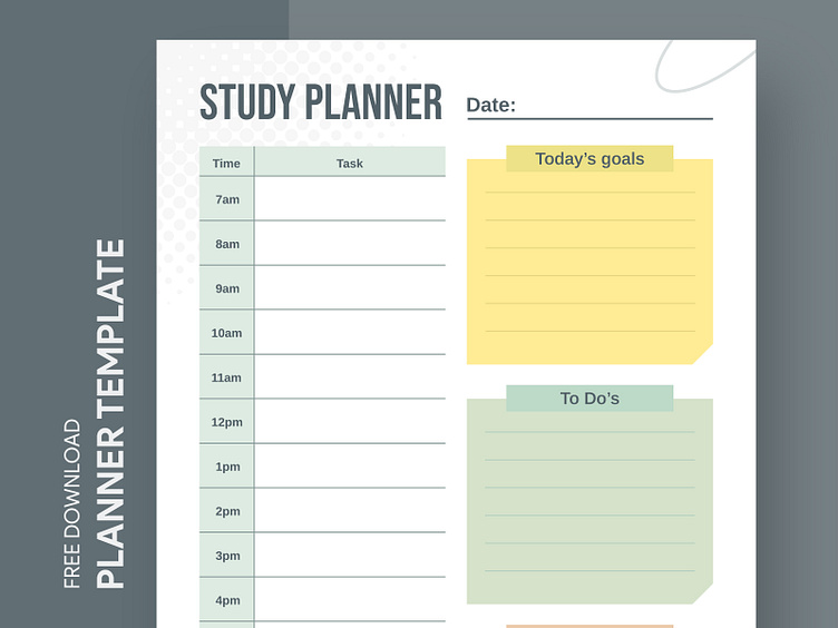 Study Planner Free Google Docs Template by Free Google Docs Templates ...