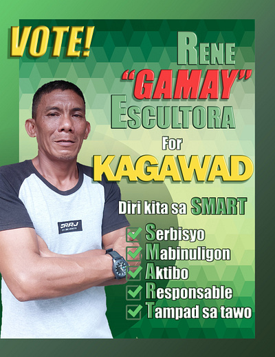 flyer for upcoming barangay election