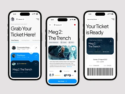 TixLink - Ticketing Mobile App apps figma mobile mobile app movie ticketing app ui design ui ux user interface