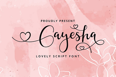 Free Lovely Script Font - Gayesha Font display font