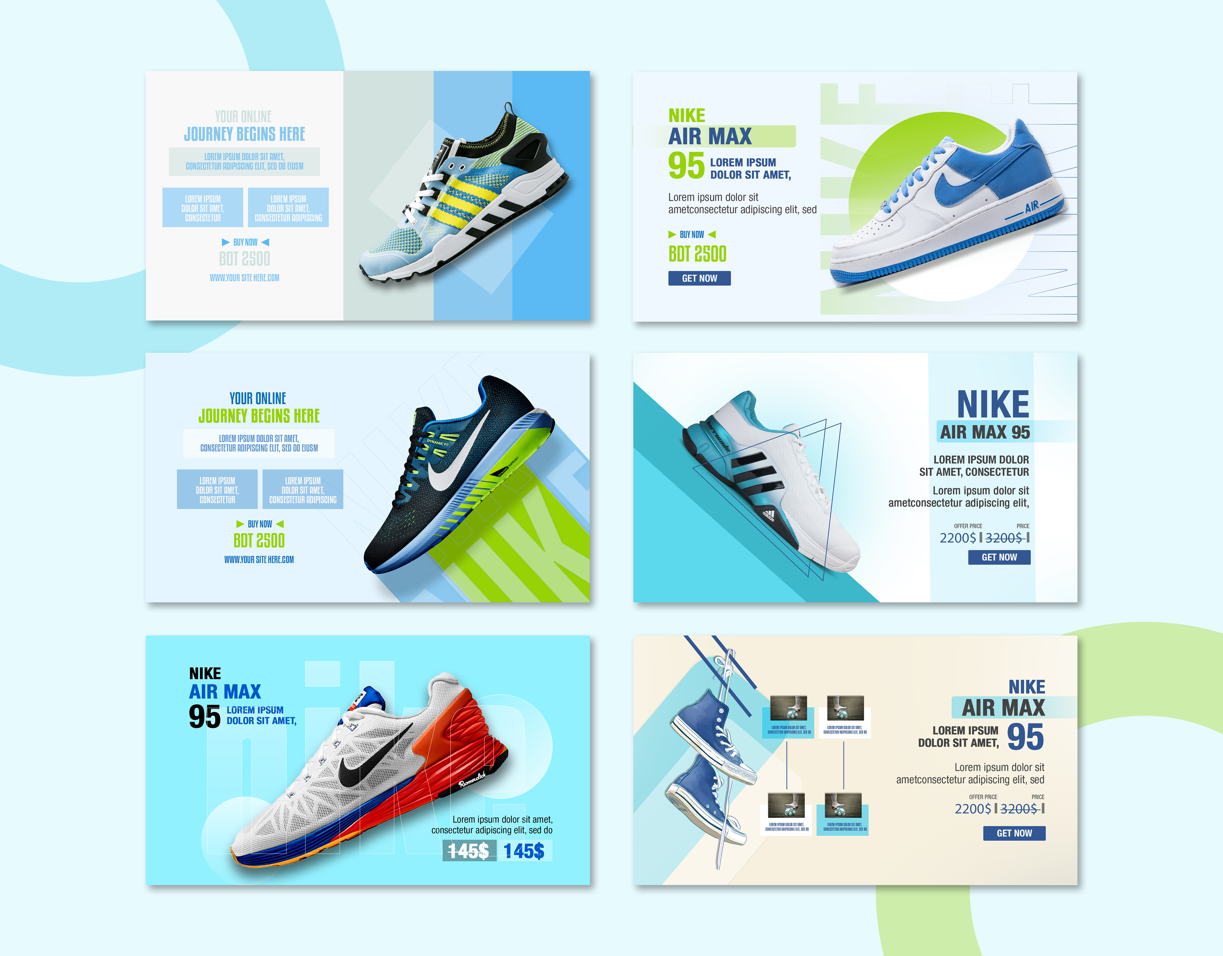 Example of Web Banner, Website Header 