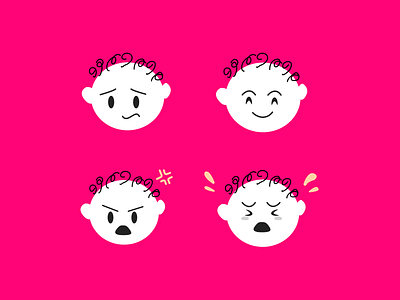 Baby's Emotion Illustrations baby emotion illustration toddler