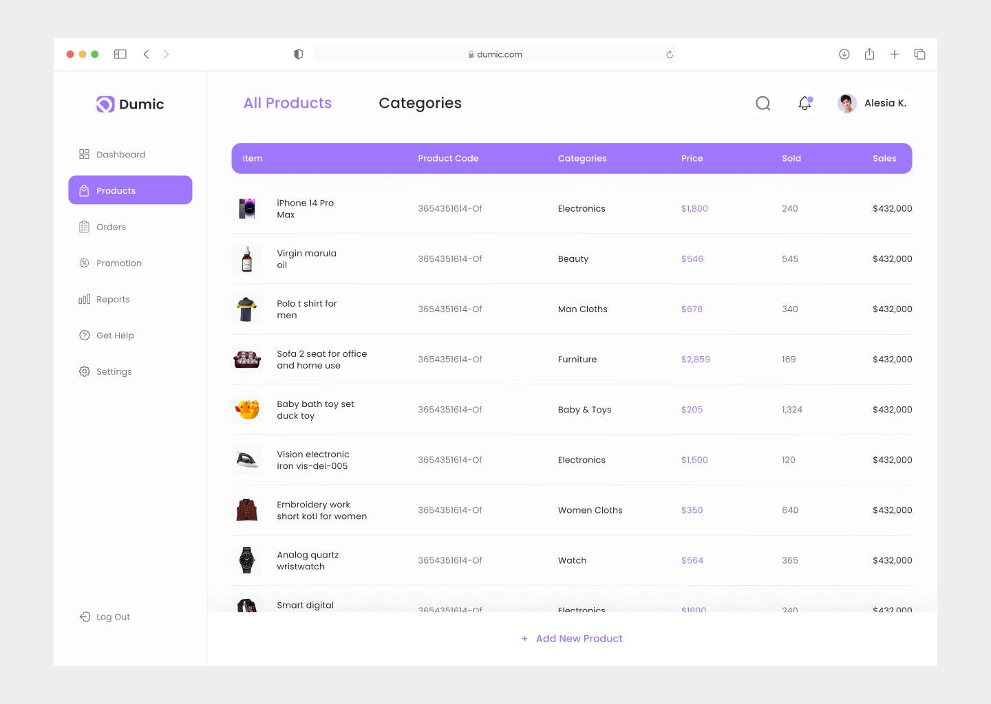 Example of Web App Saas, Crm, Dashboard UX UI Design