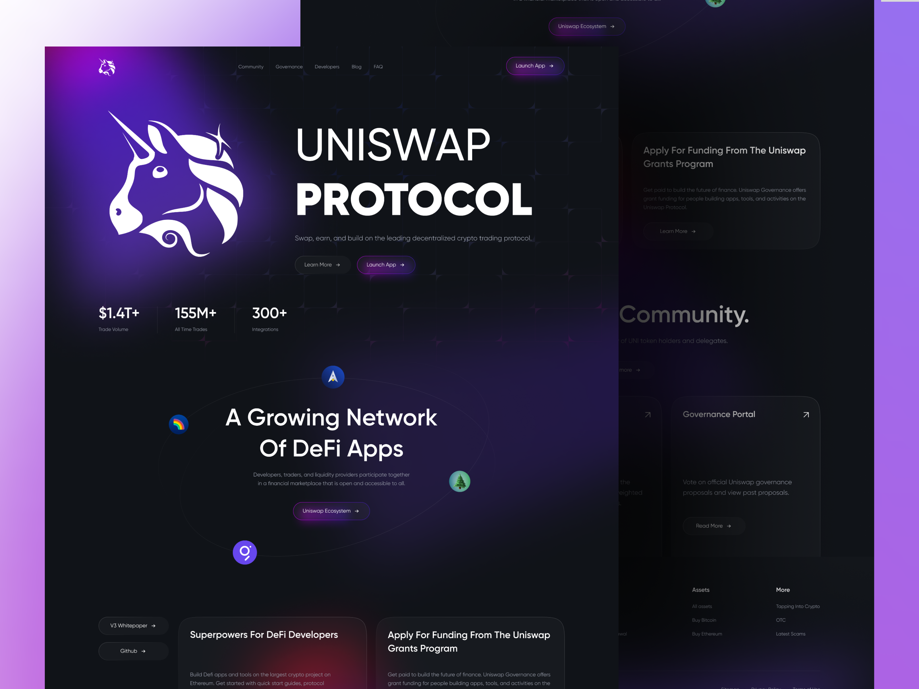 Example of Crypto Landing Page Design