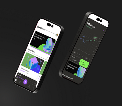 Quickshot Trading App 3d graphic design ui