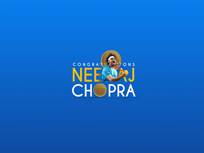 Golden Boy Neeraj Chopra #proud india advertising branding concept art design golden medal india logo minimalistic design neeraj chopra poster proud typographical