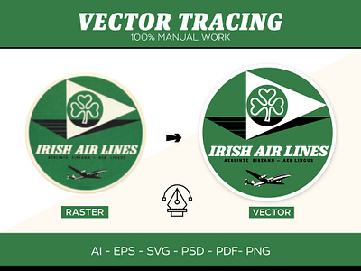 Vector Tracing outline tracing raster t vector re design vector art vector design vector re design vector tracing