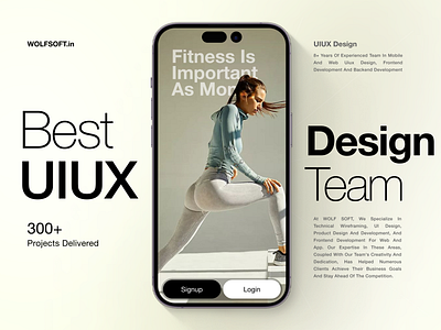 Login signup for fitness commerce accounting android app branding business crm design ecommerce finance financials fitness flutter integration ios logo management mobile product software ux design